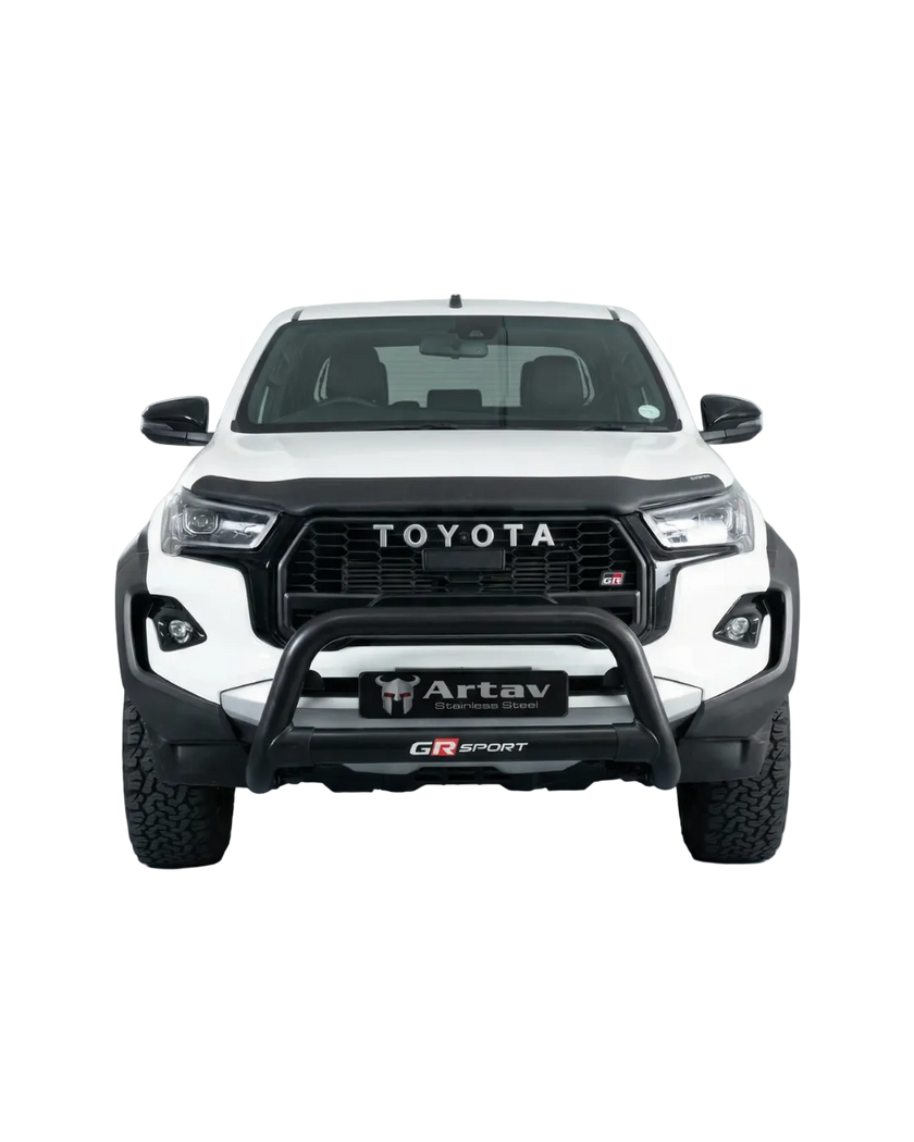 Artav Toyota Hilux GR-S3 (GR Sport) Nudge Bar Black (Includes Top Support Brackets)