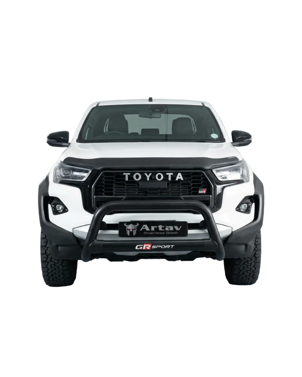 Artav Toyota Hilux GR-S3 (GR Sport) Nudge Bar Black (Includes Top Support Brackets)