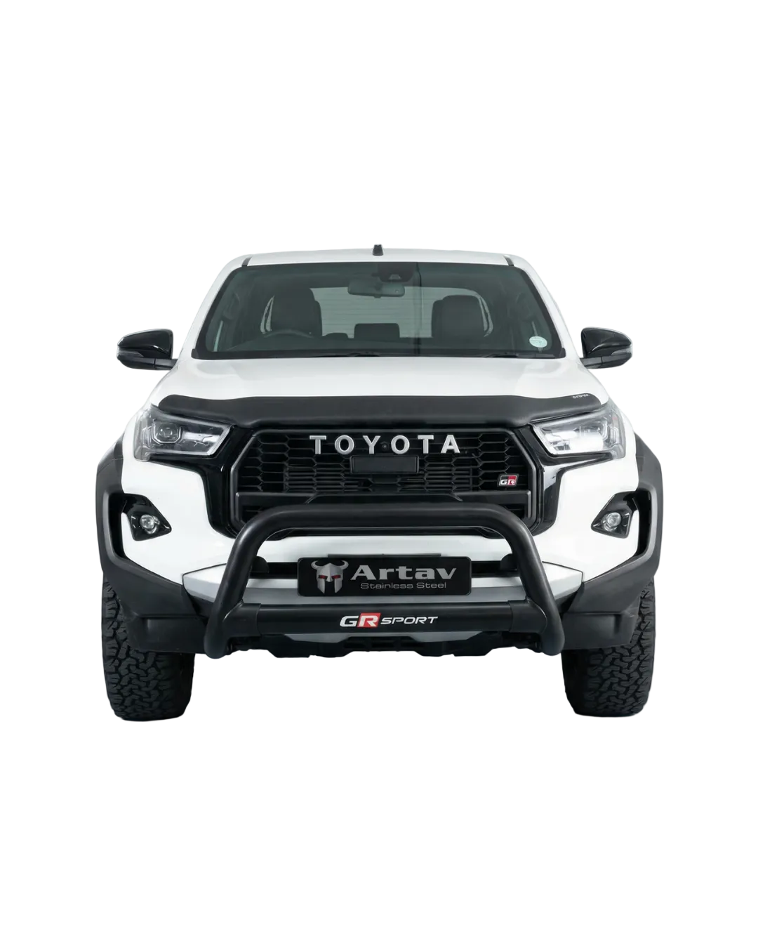Artav Toyota Hilux GR-S3 (GR Sport) Nudge Bar Black (Includes Top Support Brackets)