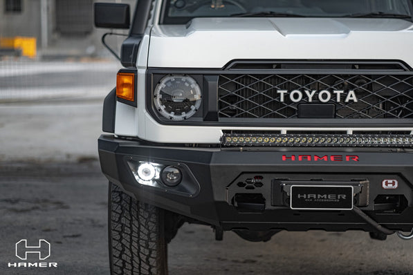 Hamer Series Bull Bars – Premium 4x4 Protection (Toyota Hilux, Prado 250, Prado 150, Land Cruiser 79/70, FJ Cruiser, LC300, VX200)