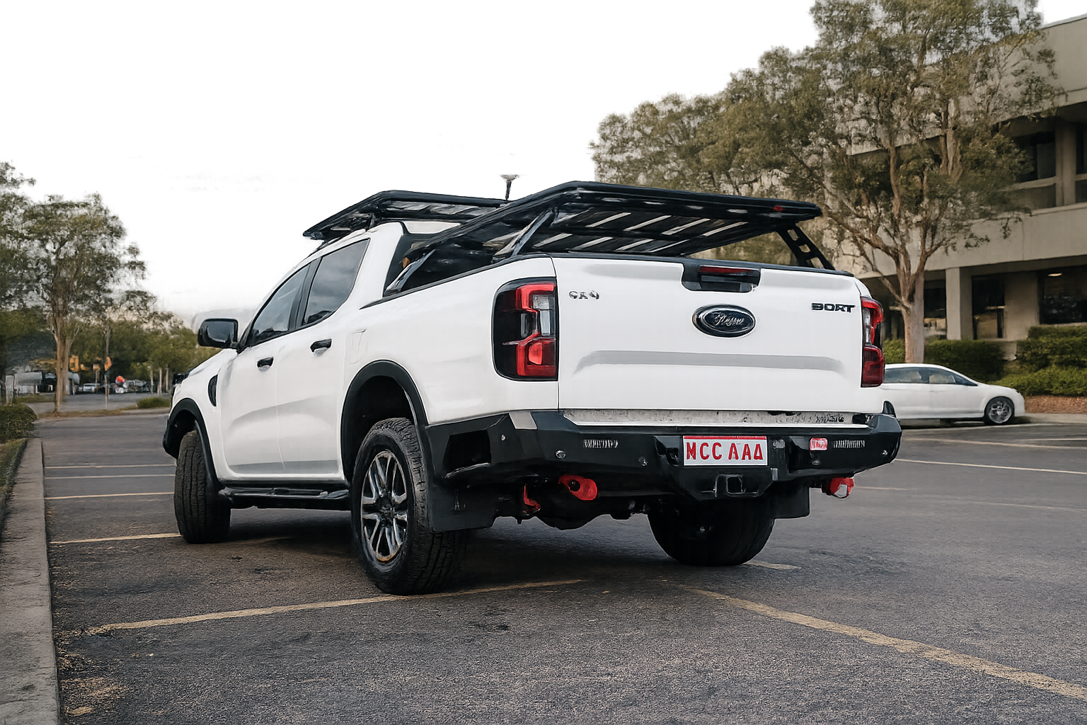 MCC Rocker Rear Steel Bumper with Towbar – Ford Ranger Next Gen – 2023–Current