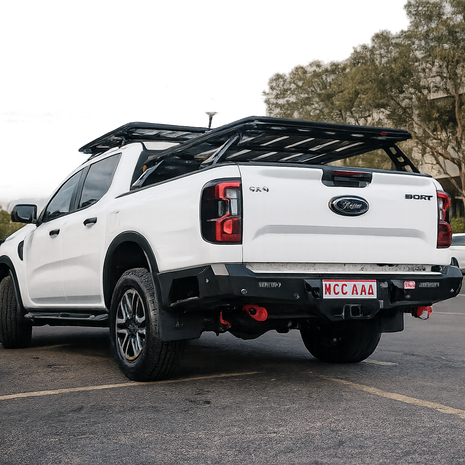 MCC Rocker Rear Steel Bumper with Towbar – Ford Ranger Next Gen – 2023–Current