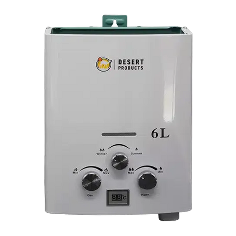 JSD-P09 6L Tankless Gas Water Heater | Portable LPG Instant Hot Water System