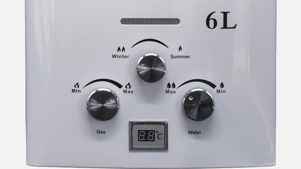 JSD-P09 6L Tankless Gas Water Heater | Portable LPG Instant Hot Water System