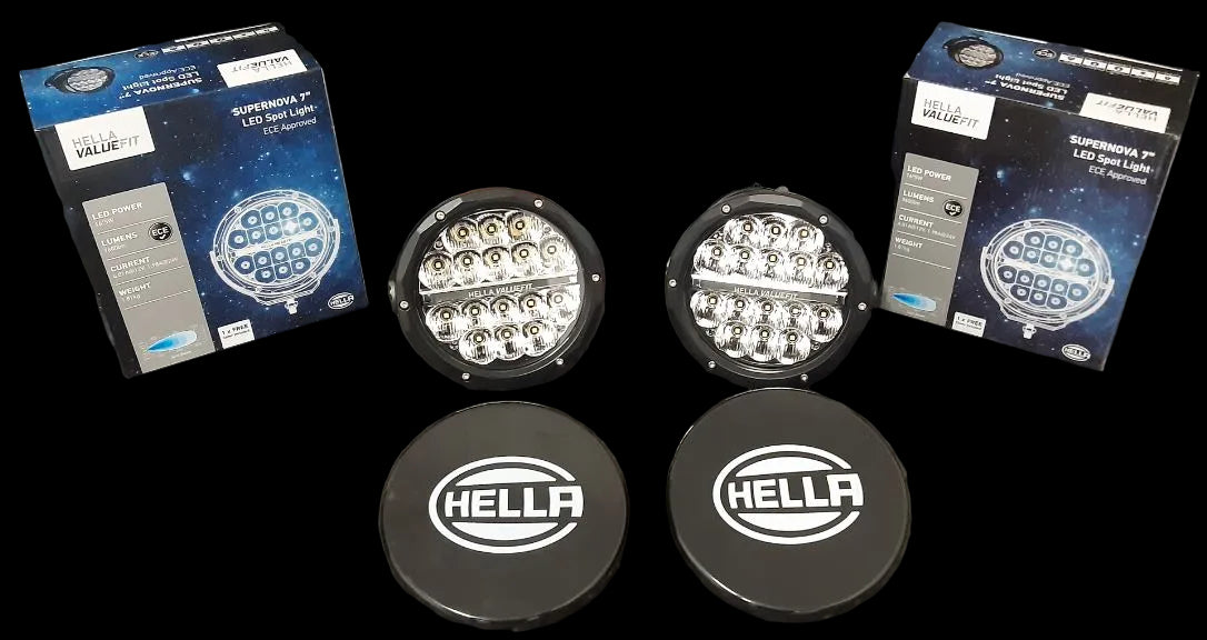 Hella Supernova LED Spotlights Range | 6” & 7” Driving Lights Set