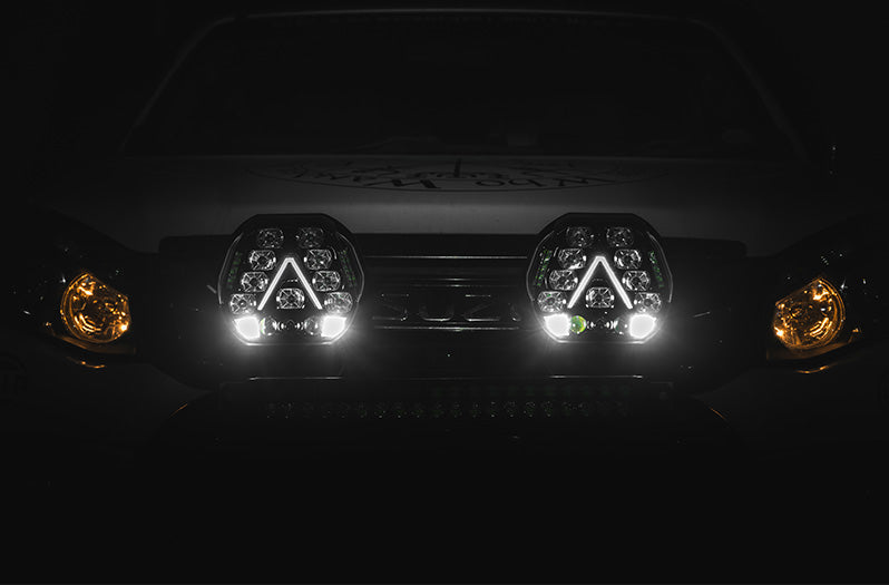 Hella Antares 9” LED Driving Lights Combo Set | High-Performance Spotlights with DRL