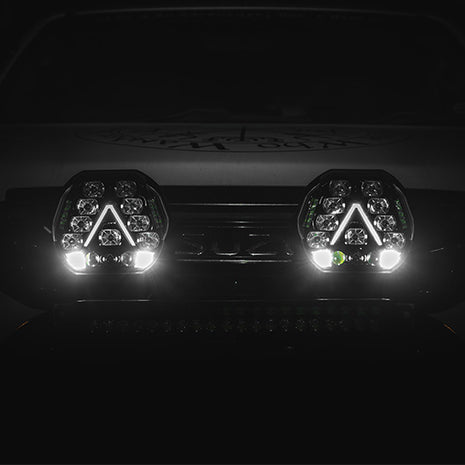 Hella Antares 9” LED Driving Lights Combo Set | High-Performance Spotlights with DRL
