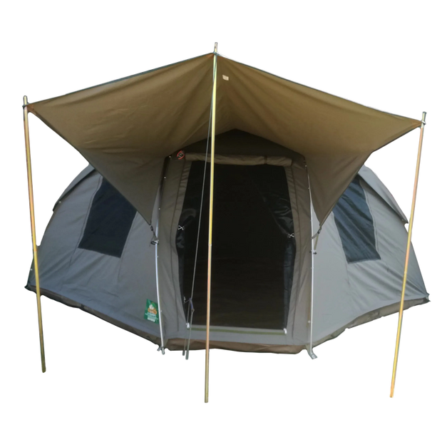 Safari Hexi Bow Tent 4.8m x 3.6m – Heavy Duty Canvas Camping & Overlanding Tent | 4x4 Safari Tent South Africa