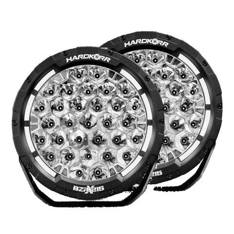 Hardkorr BZR-X Series 9” / 7" LED Driving Lights (Pair) – 34,196 Lumens Slimline 4x4 Spotlights