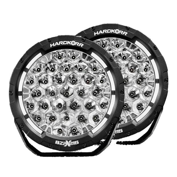 Hardkorr BZR-X Series 9” / 7" LED Driving Lights (Pair) – 34,196 Lumens Slimline 4x4 Spotlights