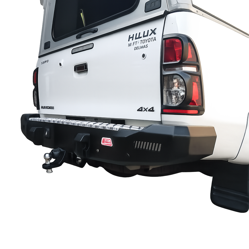 MCC Rocker Rear Steel Bumper with Towbar – Toyota Hilux D4D – 2005–2016