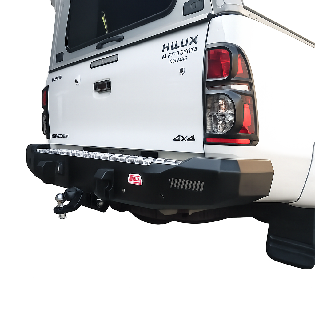 MCC Rocker Rear Steel Bumper with Towbar – Toyota Hilux D4D – 2005–2016