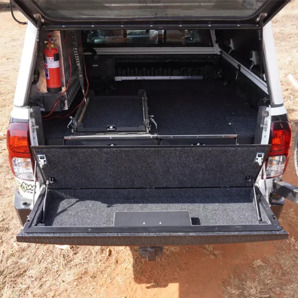 Tailgate Storage Box – Toyota Hilux Revo (Lockable Aluminium Storage System)