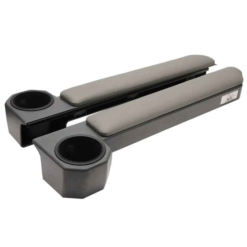 LAND CRUISER 79 Series Armrest & cupholder [Grey/Brown-Red/Brown/Black] (magnetic)