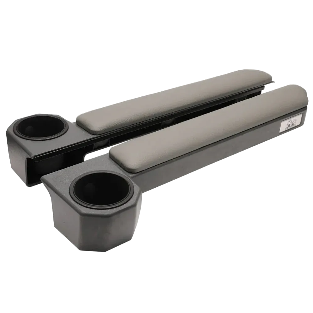 LAND CRUISER 79 Series Armrest & cupholder [Grey/Brown-Red/Brown/Black] (magnetic)