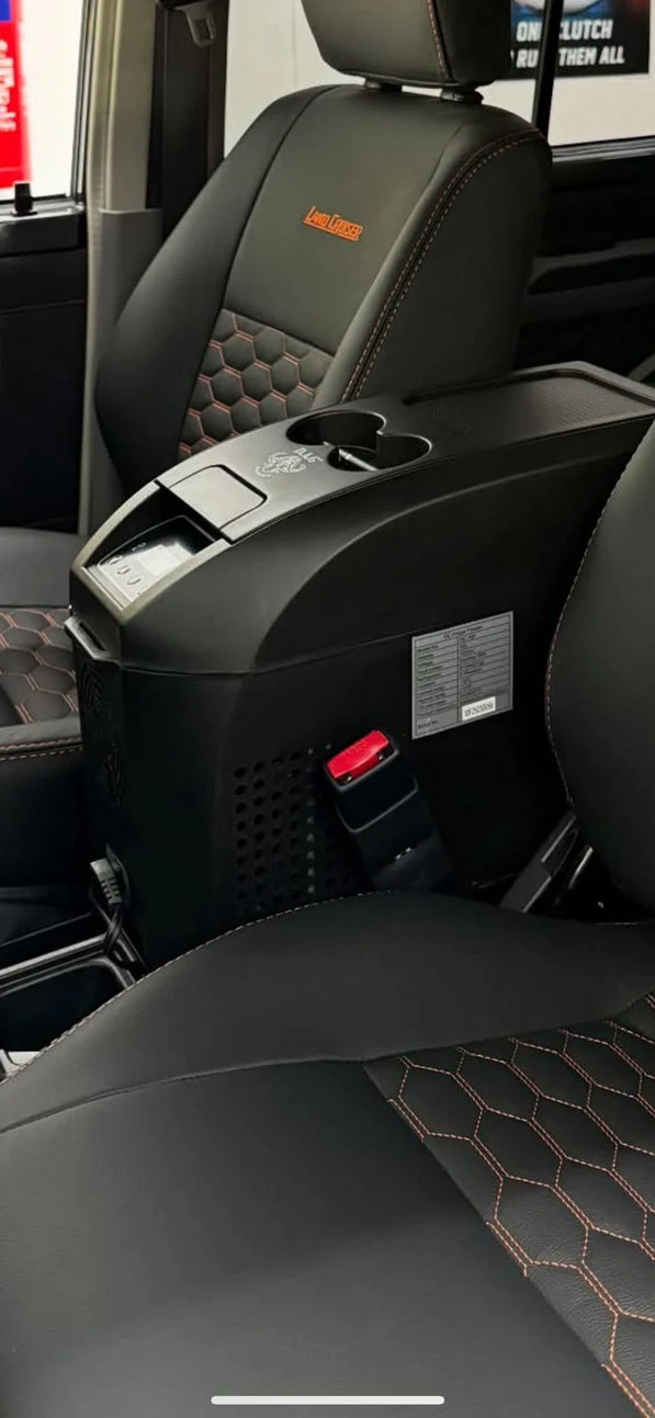 D.A.G Land Cruiser 79 2.8 Auto 10L Console Fridge Bracket – Double Cab | With Lock Safe (WA4X4‑FRIDBR2.8SAFED/C)