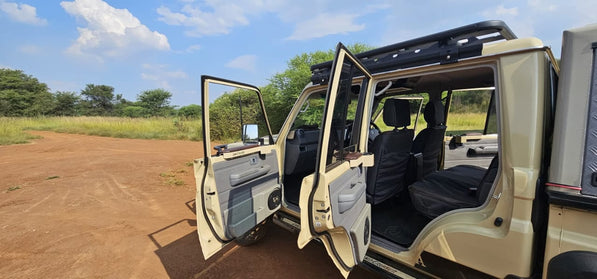 Custom Toyota Land Cruiser 79 & FJ Cruiser Armrest – Heavy‑Duty Steel with Cup Holder