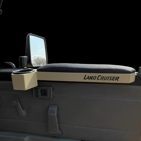 Custom Toyota Land Cruiser 79 & FJ Cruiser Armrest – Heavy‑Duty Steel with Cup Holder