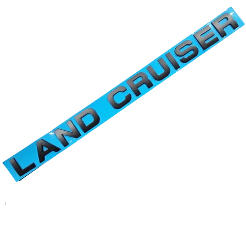 Toyota Land Cruiser Bonnet Lettering Matt Black | Stick-On Hood Badge Upgrade