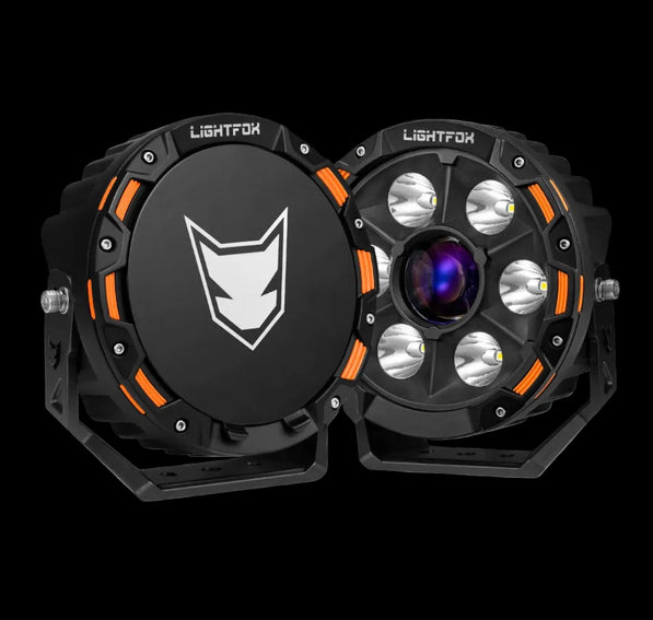 LightFox 7” & 9” Laser + LED Driving Lights (Pair) | Long-Range Off-Road Spotlights