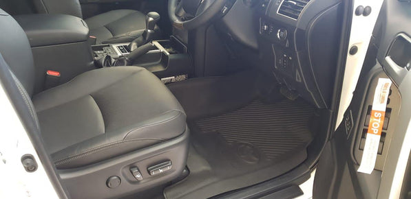 Toyota Land Cruiser Prado Rubber Floor Mats (2009–2024) – Heavy Duty Moulded Full Set