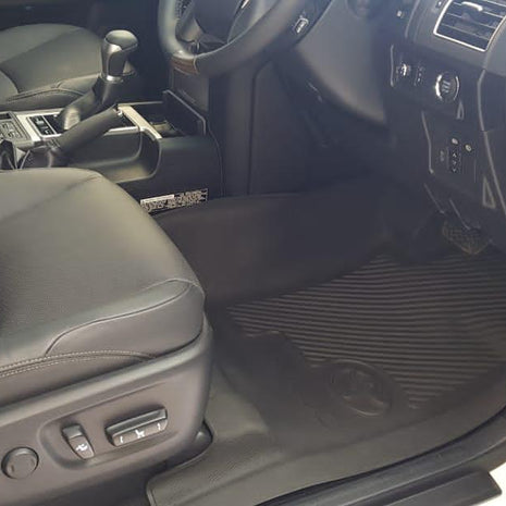 Toyota Land Cruiser Prado Rubber Floor Mats (2009–2024) – Heavy Duty Moulded Full Set