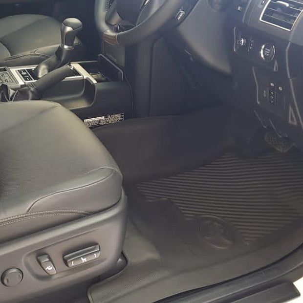 Toyota Land Cruiser Prado Rubber Floor Mats (2009–2024) – Heavy Duty Moulded Full Set