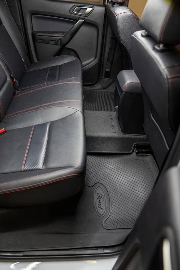 Ford Ranger T6 / T7 Rubber Floor Mats (2011–2022) – Heavy Duty Moulded Set