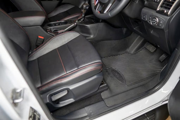 Ford Ranger T6 / T7 Rubber Floor Mats (2011–2022) – Heavy Duty Moulded Set