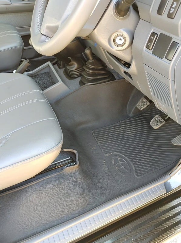 Toyota Land Cruiser 79 / 70 Series Rubber Floor Mats (2007–Current) – Heavy Duty Moulded