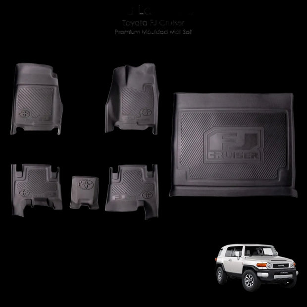 Toyota FJ Cruiser Rubber Floor Mats – Heavy Duty Moulded Full Set