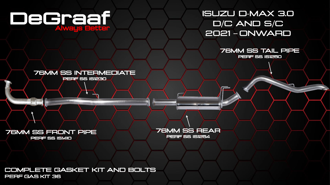 DeGraaf Performance Exhaust for Isuzu D‑Max | Power & Torque Upgrade