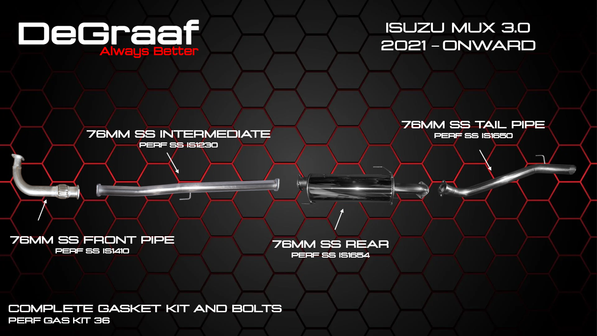 DeGraaf Performance Exhaust for Isuzu D‑Max | Power & Torque Upgrade