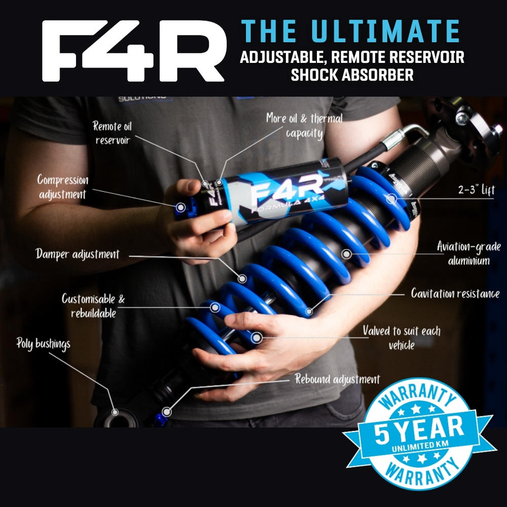 Formula 4x4 Suspension F4R Reservoir, 50mm Big Bore Range  – Heavy Duty 4x4 Suspension Upgrade