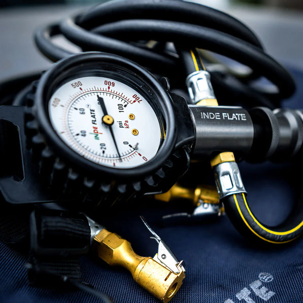 Indeflate 2 Hose Unit Digital/Analog Edition – Dual Tyre Inflator & Deflator (100 PSI Gauge)
