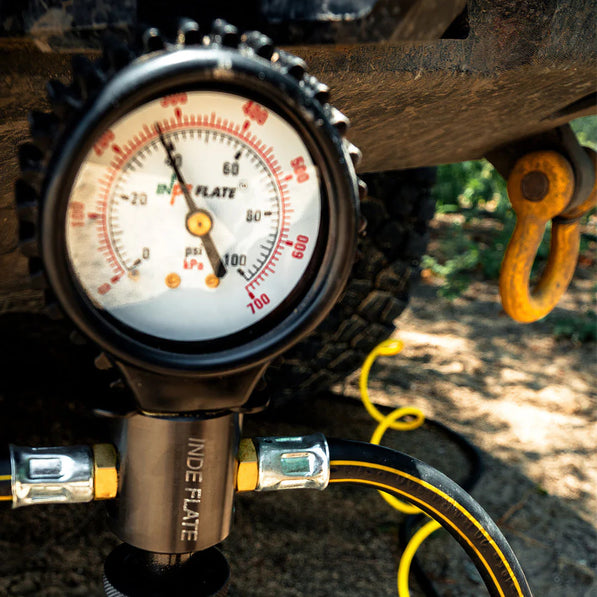 Indeflate 4 Hose Digital/Analogue Unit – Quad Tyre Inflator & Deflator (100 PSI Gauge)
