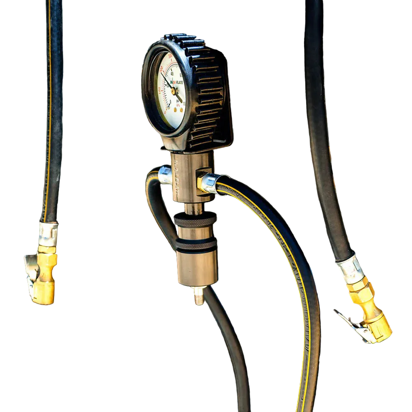 Indeflate 4 Hose Digital/Analogue Unit – Quad Tyre Inflator & Deflator (100 PSI Gauge)