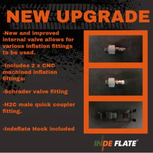 Indeflate 4 Hose Digital/Analogue Unit – Quad Tyre Inflator & Deflator (100 PSI Gauge)