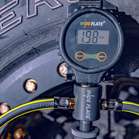 Indeflate 4 Hose Digital/Analogue Unit – Quad Tyre Inflator & Deflator (100 PSI Gauge)