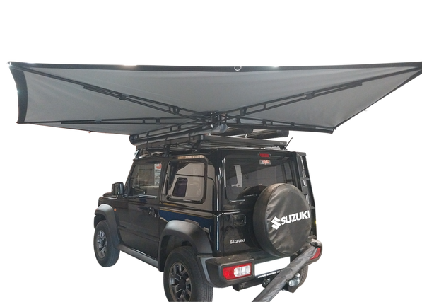 Jimny ABTQ L‑Shape 180° Awning – 1.8m | 304 Stainless Frame