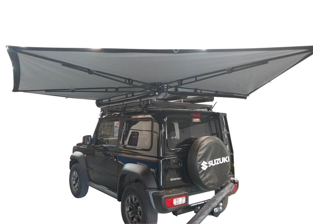 Jimny ABTQ L‑Shape 180° Awning – 1.8m | 304 Stainless Frame