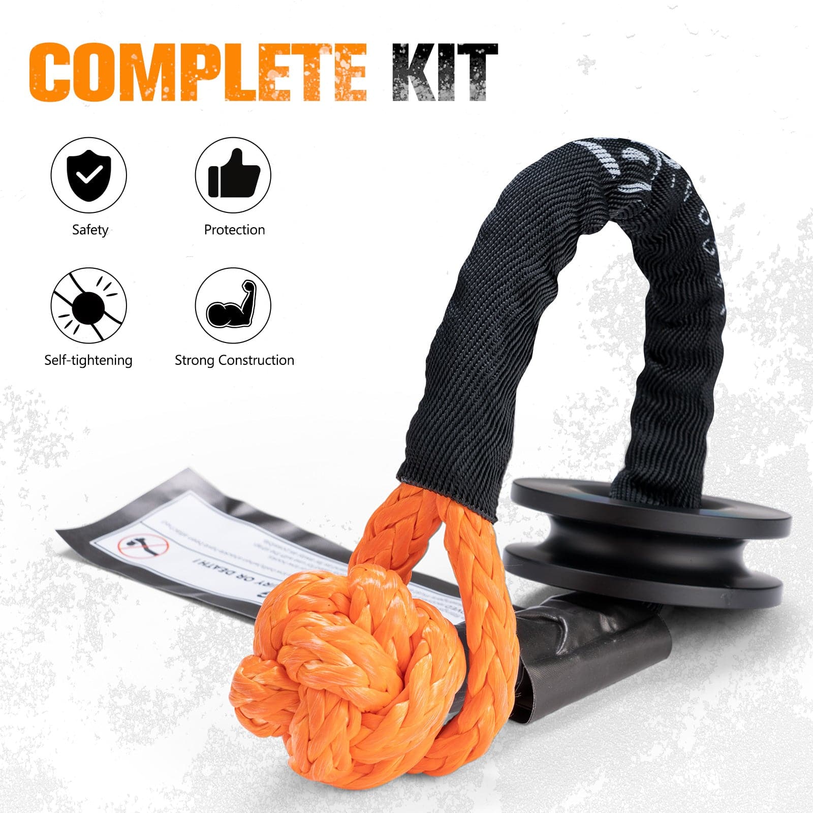 Bunker Indust Synthetic Soft Shackle with winch Ring