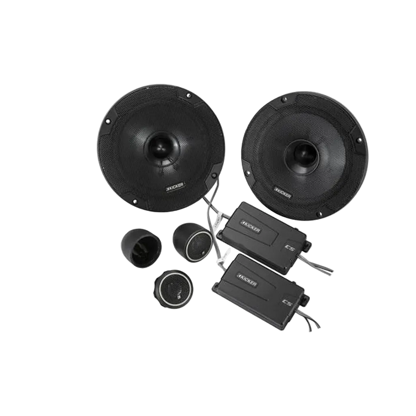 Kicker 46CSS654 6.5” CS Component Speaker System (Pair) – Separate Tweeters