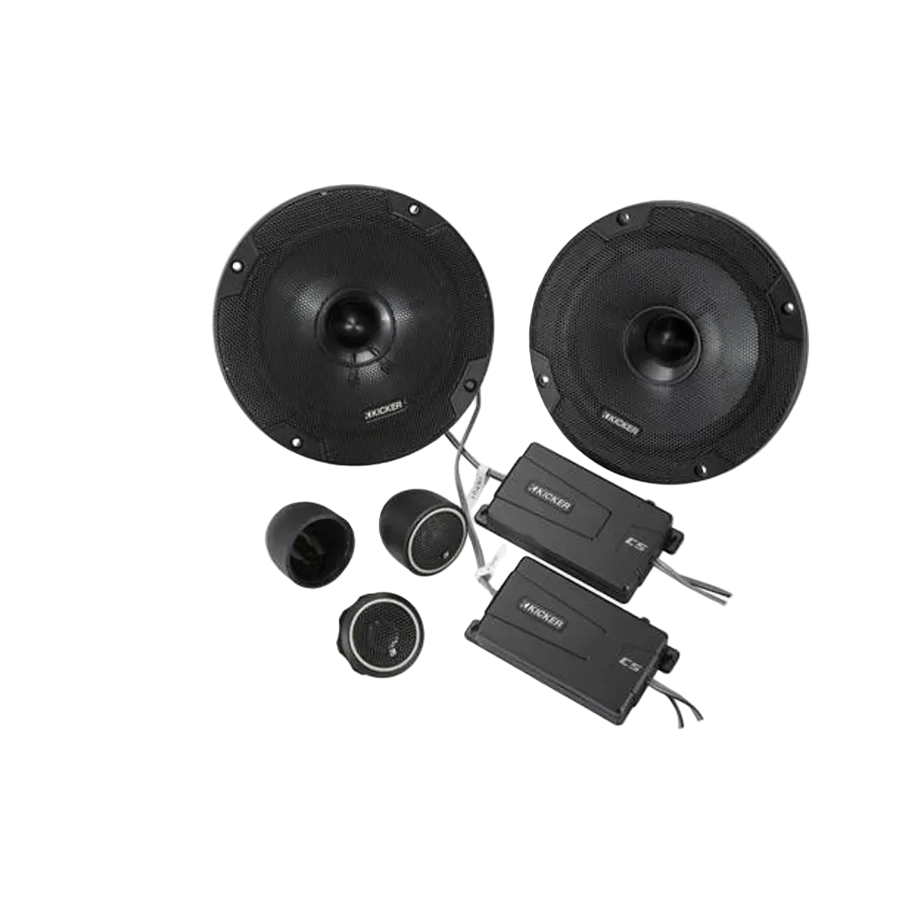 Kicker 46CSS654 6.5” CS Component Speaker System (Pair) – Separate Tweeters