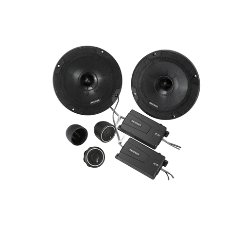 Kicker 46CSS654 6.5” CS Component Speaker System (Pair) – Separate Tweeters