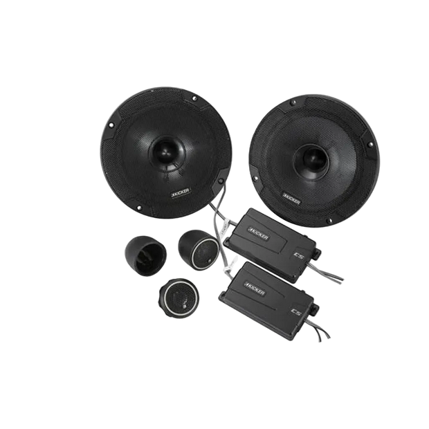 Kicker 46CSS654 6.5” CS Component Speaker System (Pair) – Separate Tweeters