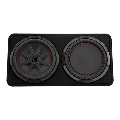 Kicker 48TCWRT122 12” Slim Loaded Subwoofer Enclosure (2-Ohm High Power Bass System)