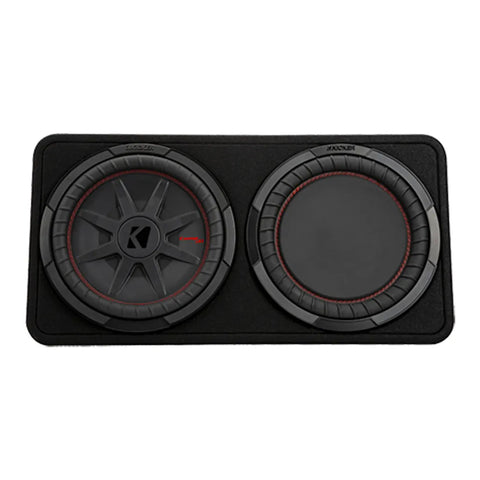 Kicker 48TCWRT122 12” Slim Loaded Subwoofer Enclosure (2-Ohm High Power Bass System)