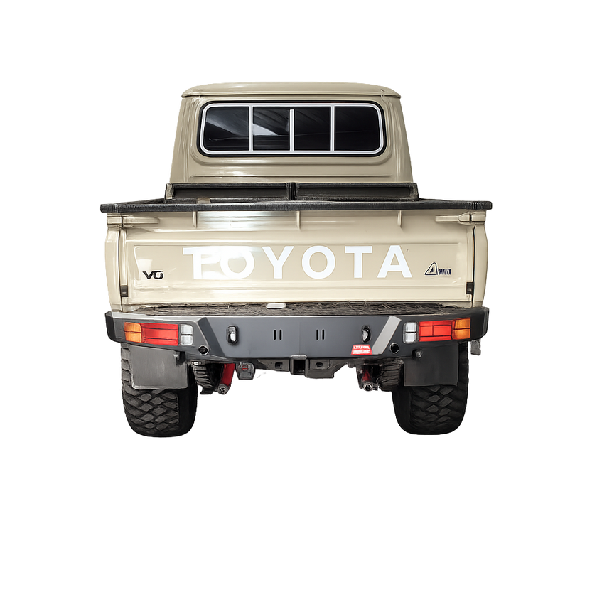 MCC Rear Replacement Steel Bumper with Towbar – Toyota Land Cruiser 70 Series Pick‑Up – 2007–Current