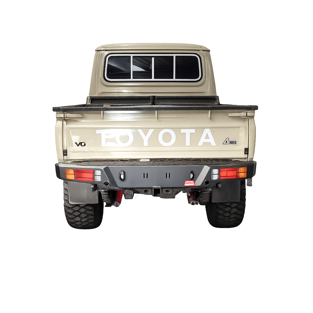 MCC Rear Replacement Steel Bumper with Towbar – Toyota Land Cruiser 70 Series Pick‑Up – 2007–Current